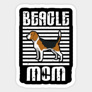 Beagle Mom Proud Dogs Sticker